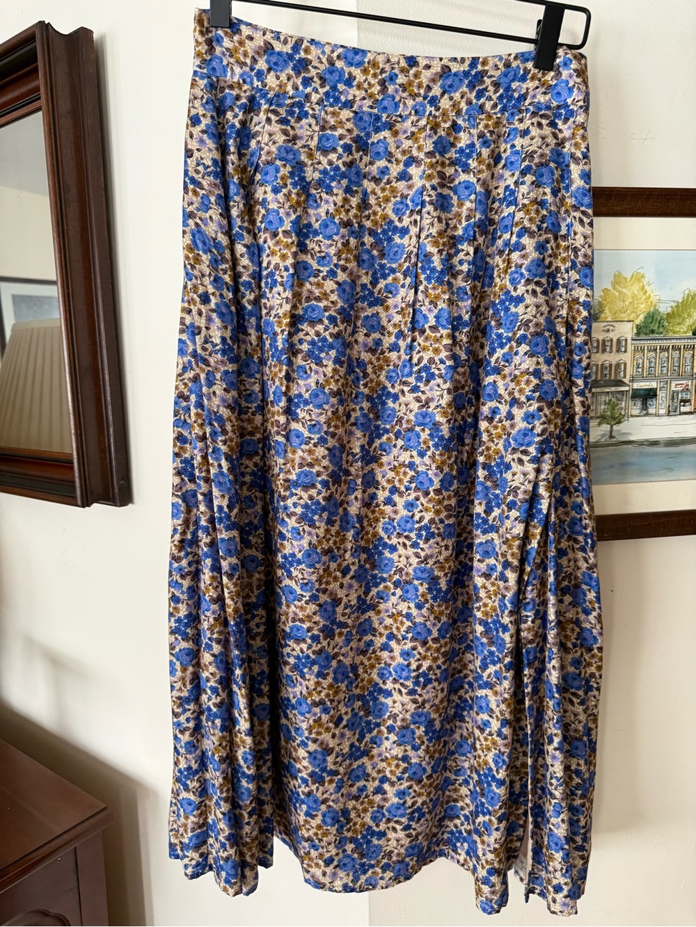 Sezane Floral Skirt, size 4 (fr 36)